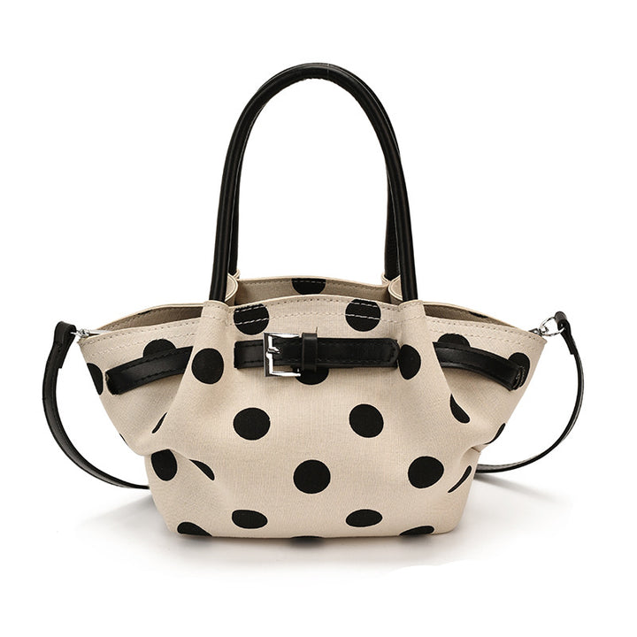 Polka Dot Strukturierte Handtasche Karnz