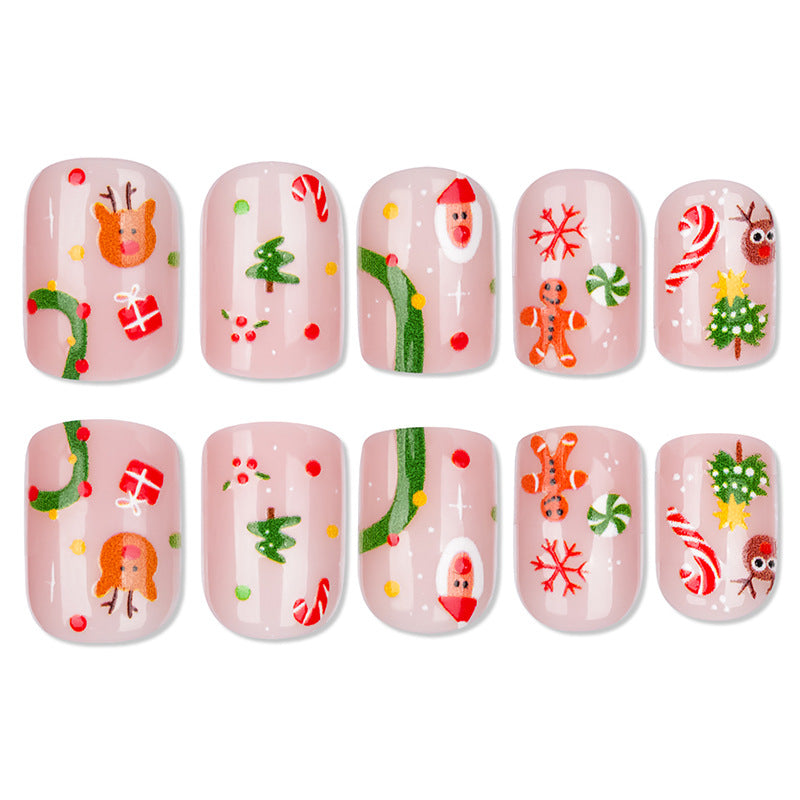 Festliches Feiertags-Themen-Nageldesign