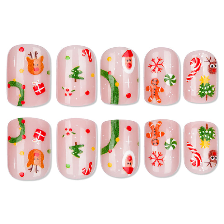 Festliches Feiertags-Themen-Nageldesign