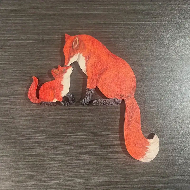 Verspielt Füchse Familie Wandkunst