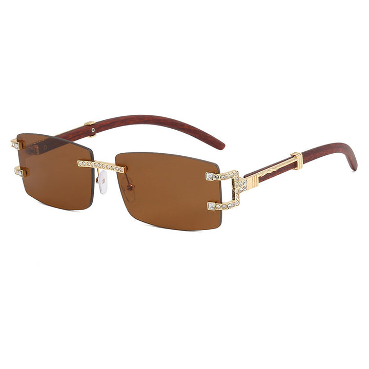 Damen exklusive Sonnenbrille im eleganten Design mit Strass-Akzenten Karnz