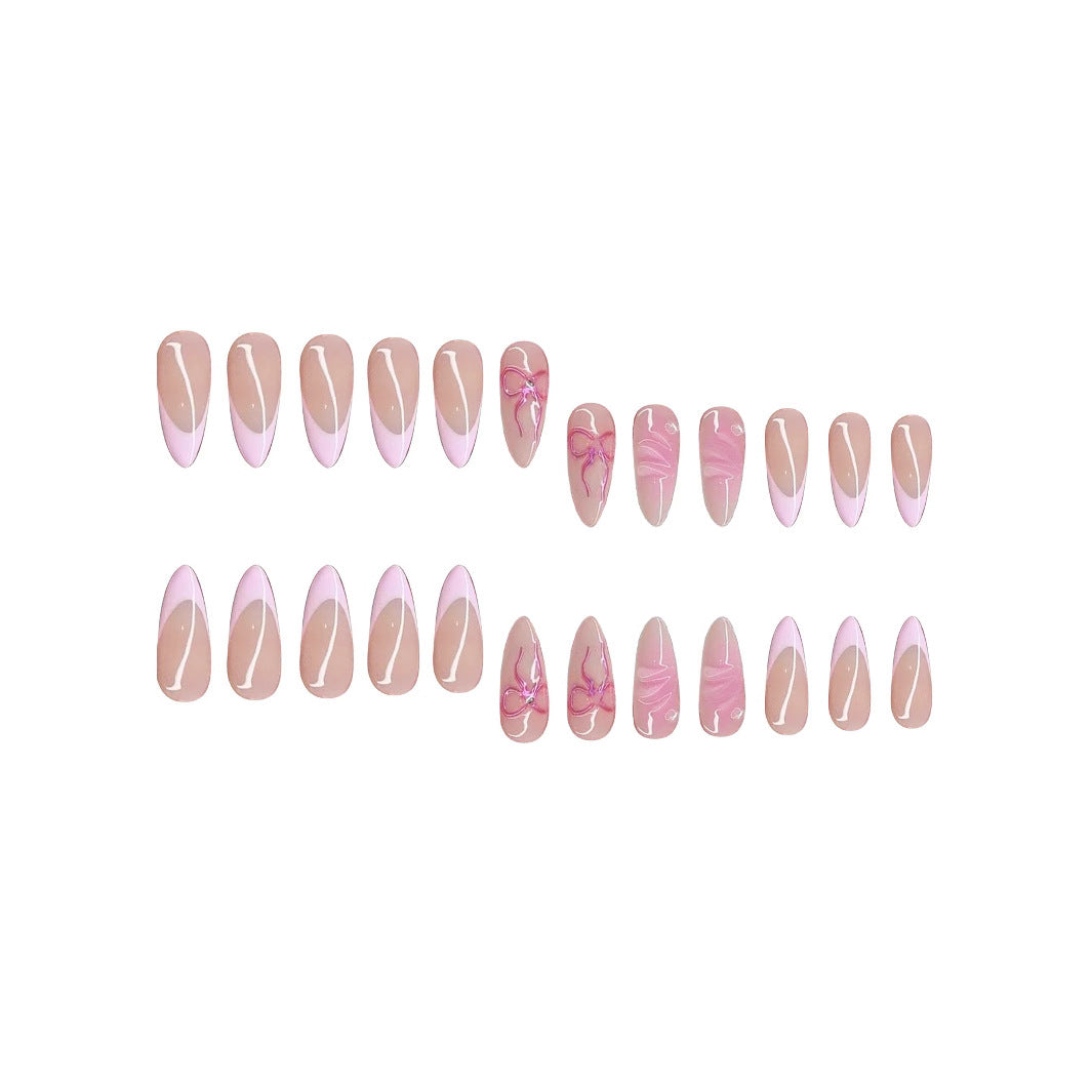 Premium Künstlicher Stiletto Press-On Nagelset Karnz