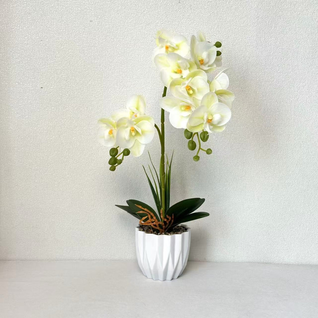 Lebensechte Orchideen-Dekorationspflanze