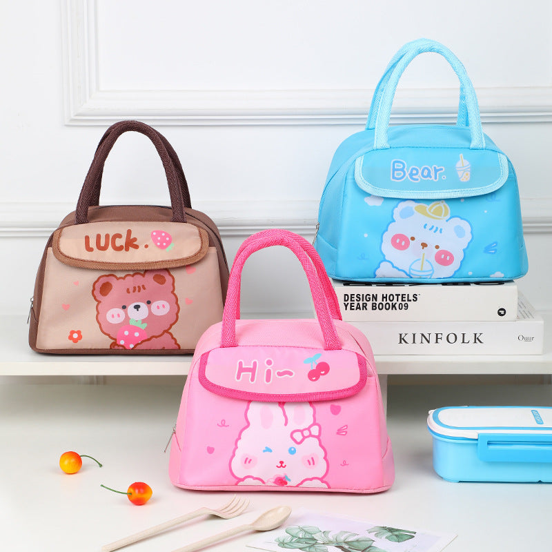 Süße Tier-Charakter-Isolierte Lunch-Tasche