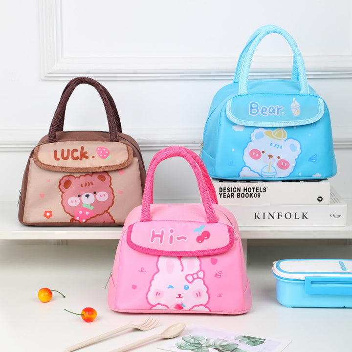 Süße Tier-Charakter-Isolierte Lunch-Tasche