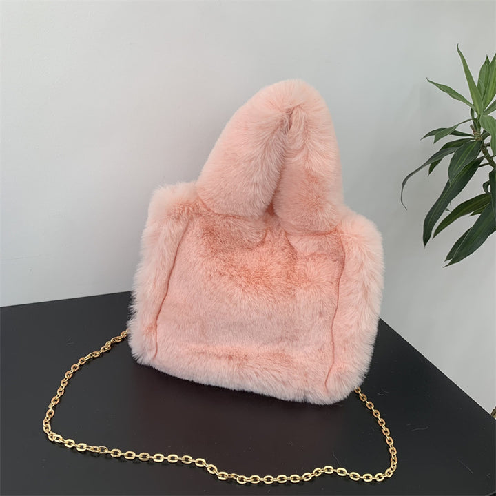 Faux-Fell-Fashion-Umhängetasche