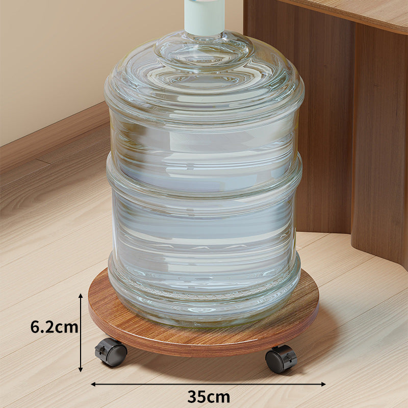 Rollende Holzflaschendolly mit glatten Schwenkrädern