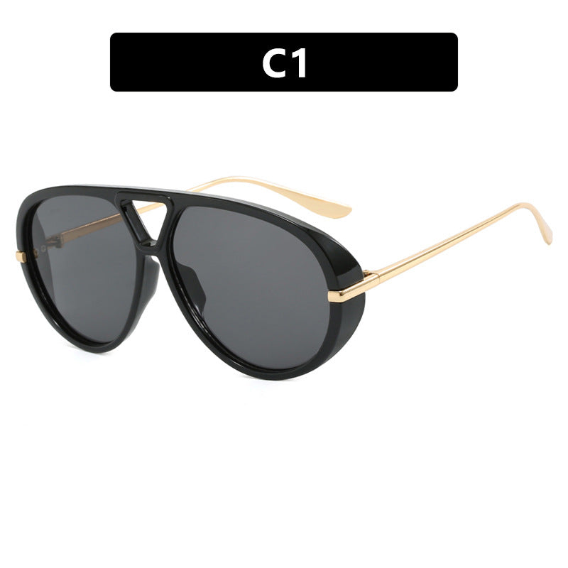 Damen Oversized Sonnenbrille mit elegantem Kunststoffrahmen und verspiegelten Gläsern Karnz