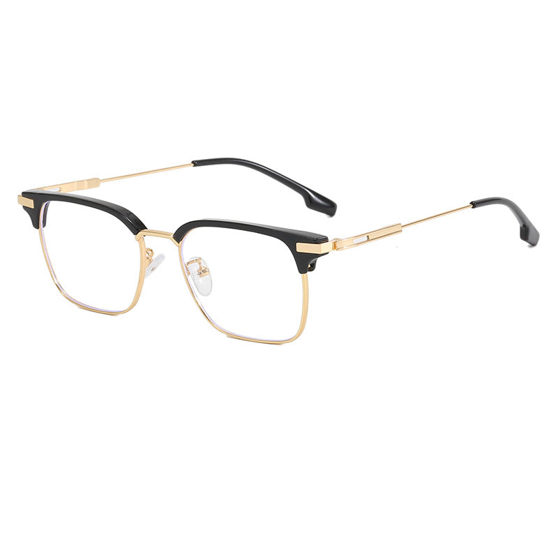Damen quadratische Sonnenbrille mit leichtem Metallrahmen und breiten Bügeln Karnz
