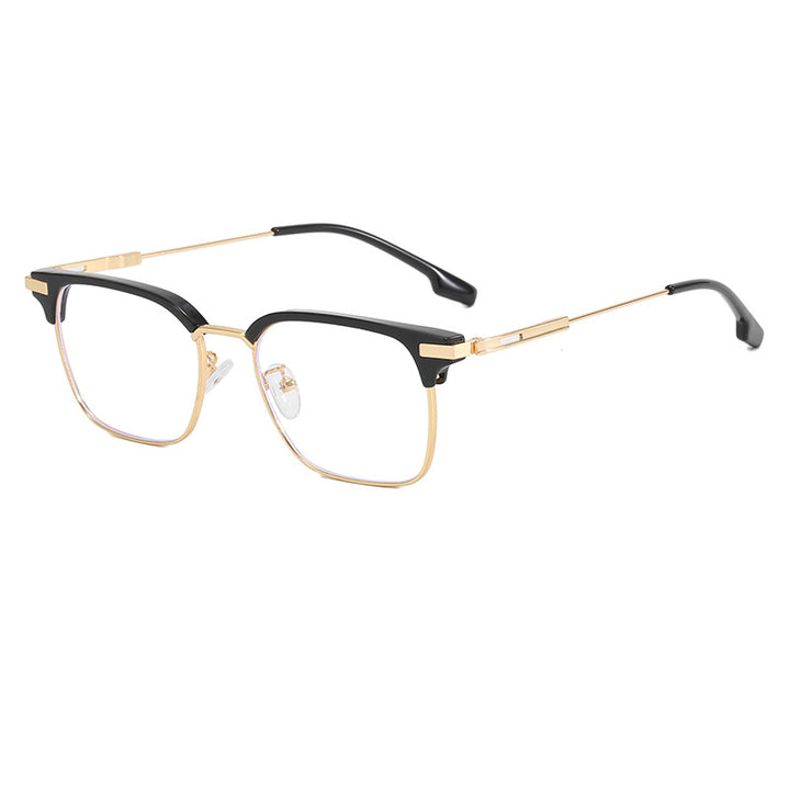 Damen quadratische Sonnenbrille mit leichtem Metallrahmen und breiten Bügeln Karnz