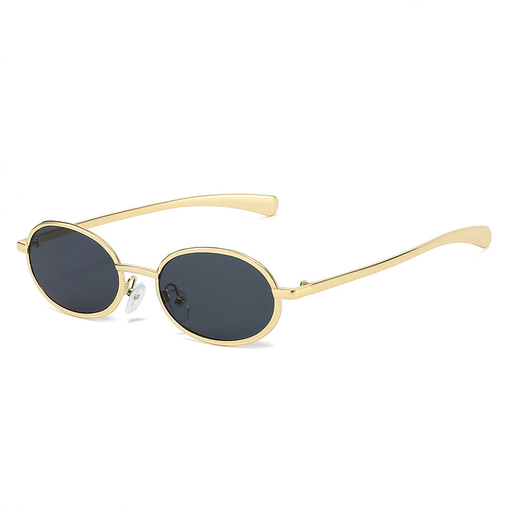 Stilvolle Retro-Oval-Sonnenbrille Karnz