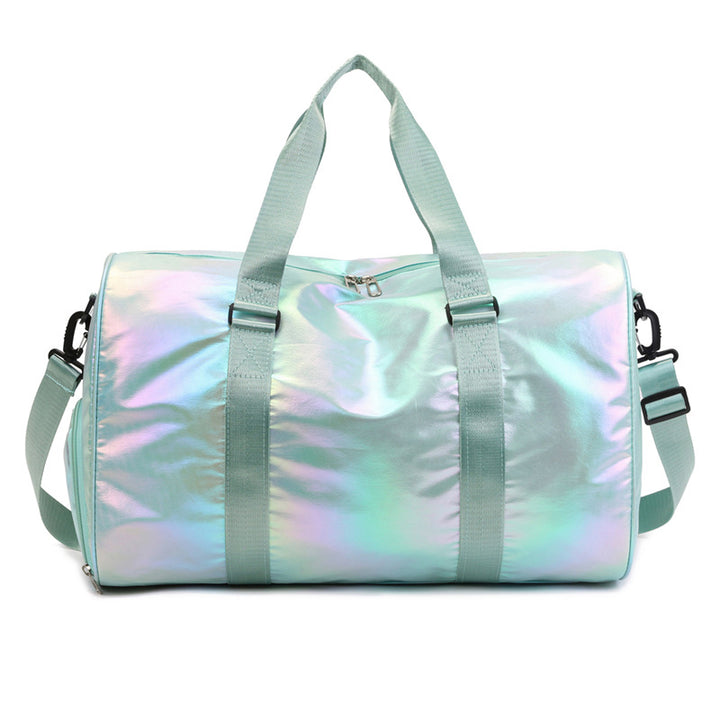 Iridescent Reis-Duffel Tasche