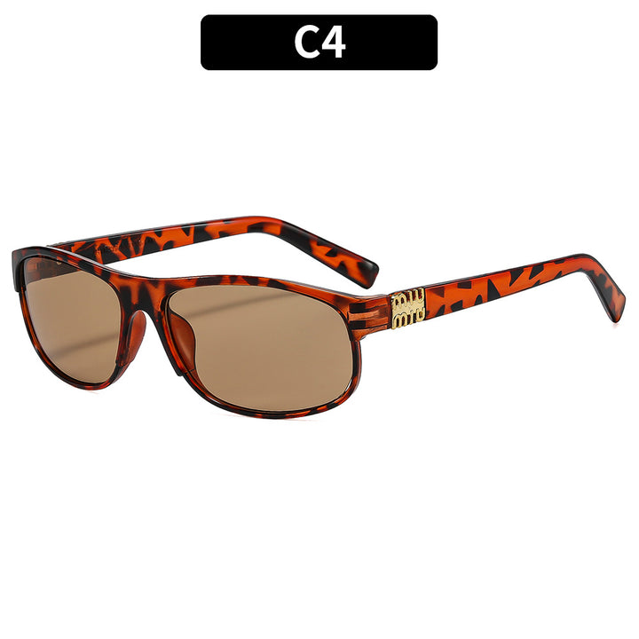 Schlanke moderne Aviator Sonnenbrille