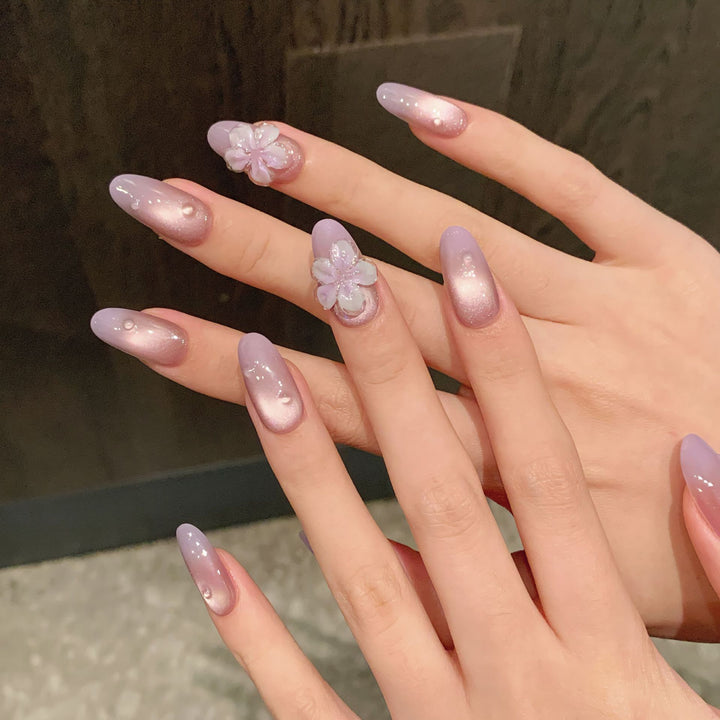 Blumenschnippel-Press-On-Nagelset 1791773887