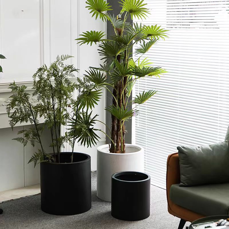 Elegante Keramiktopf für Innendekoration