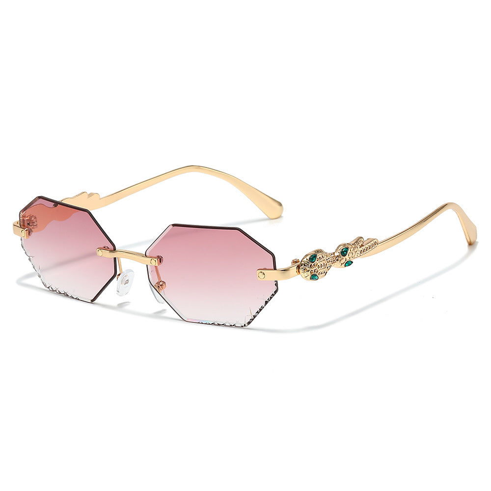 Modebewusste Statement-Hexagon-Sonnenbrille Karnz
