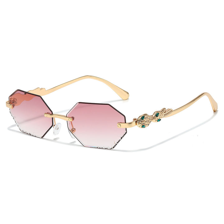 Modebewusste Statement-Hexagon-Sonnenbrille Karnz