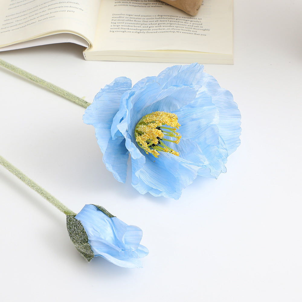 Realistische kunstvolle Mohnblume Karnz