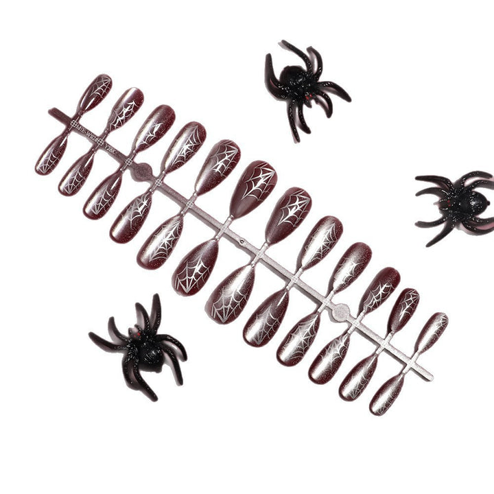 Gothic Spider Web Press-On Nails Karnz