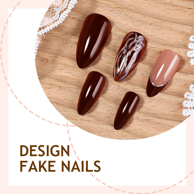 Kunstnagelset mit elegantem Design und 3D-Details Karnz