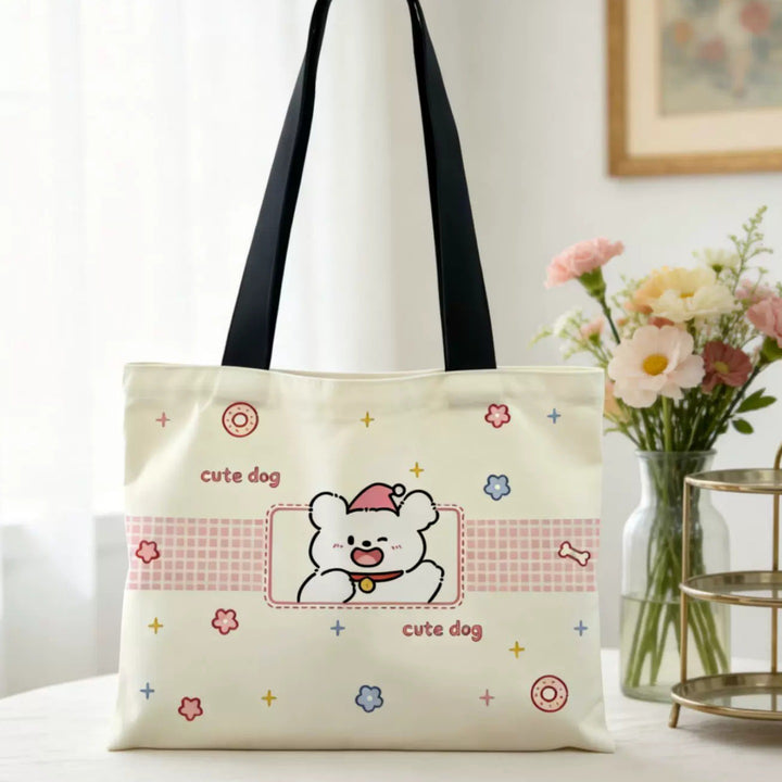 Süße hundethemen Canvas Tote Bag