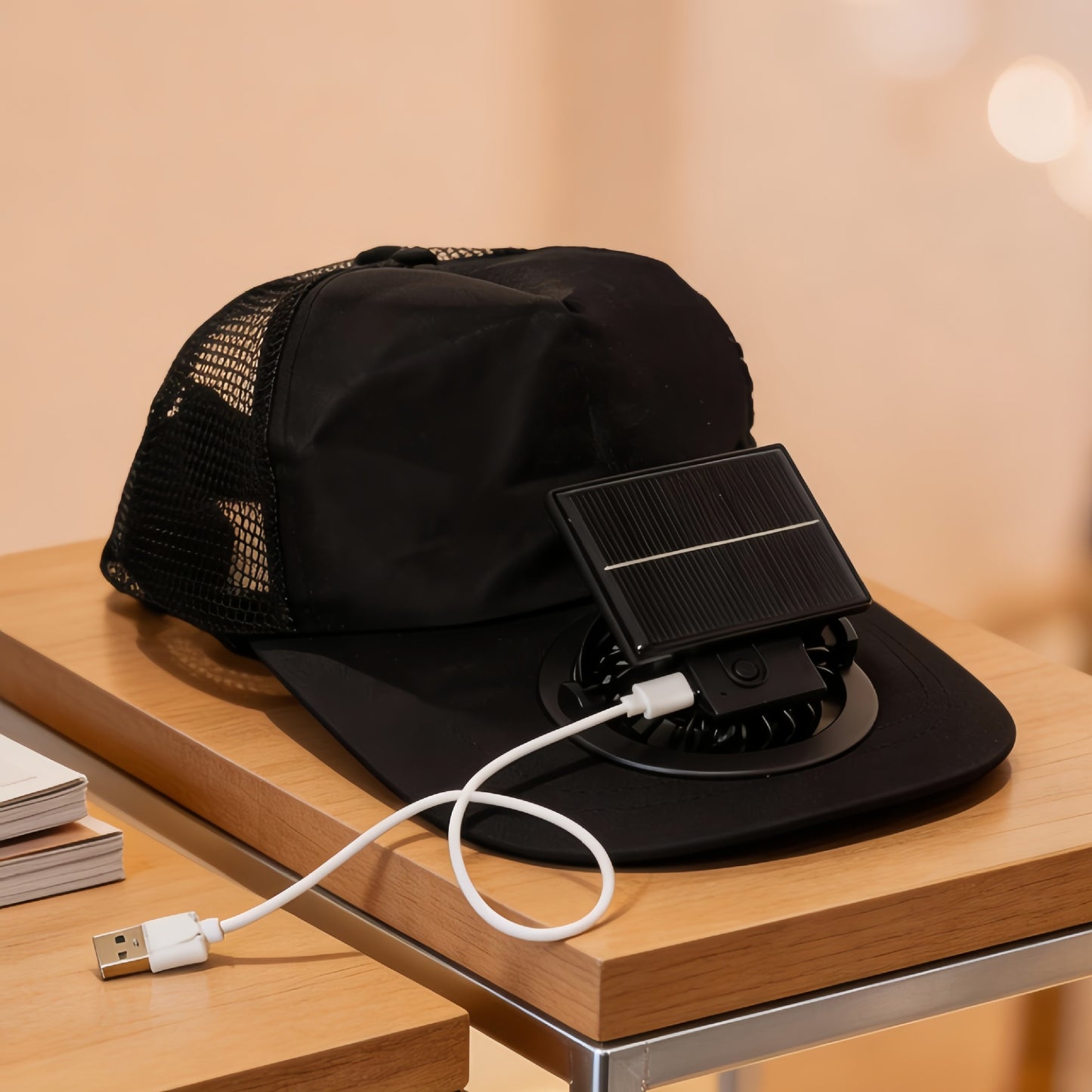 Damen Kühlende Sonnenhut mit integriertem Ventilator Karnz