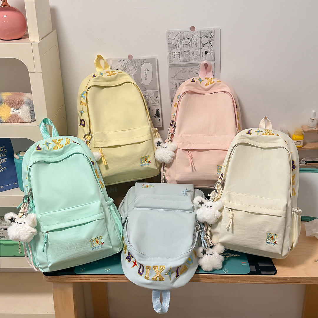 Trendy Bestickter Schulrucksack Karnz