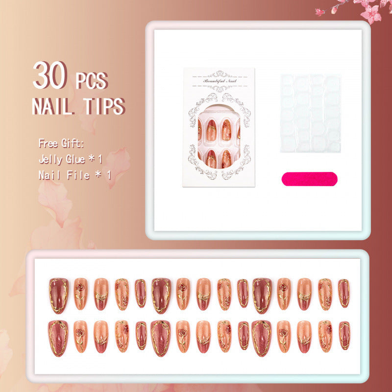 Künstlerisches Press-On Nagelset