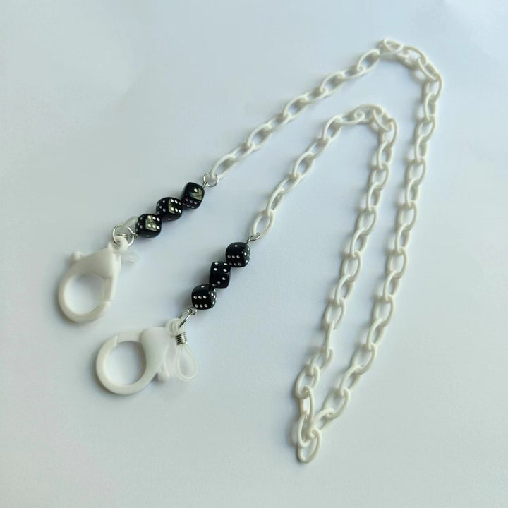 Modische Brillenhalter-Kette Aus Kunststoff mit Bunten Perlen Karnz