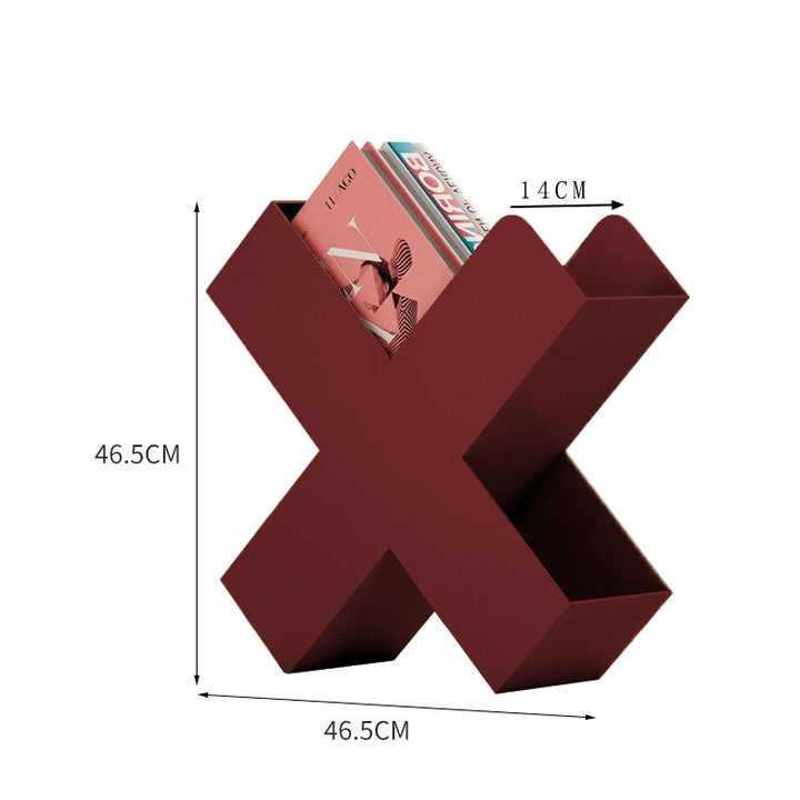 Moderner geometrischer Zeitschriftenständer