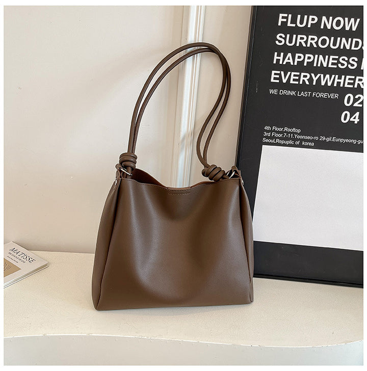 Minimalistische F faux Leder Hobo Tasche Karnz