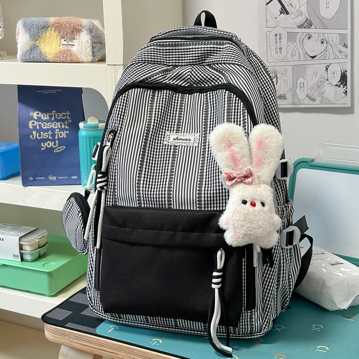 Multifunktionaler gestreifter Rucksack Karnz