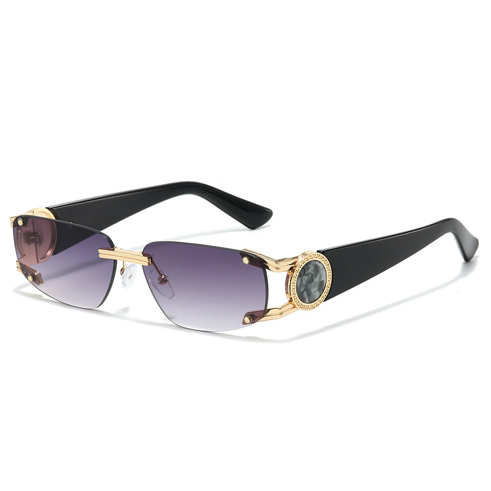 Stylische Minimalistische Rechteckige Sonnenbrille Karnz