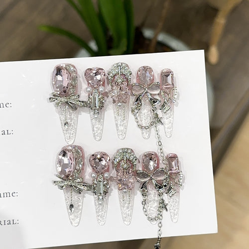 Dekoratives Strass-Haarspangen-Set