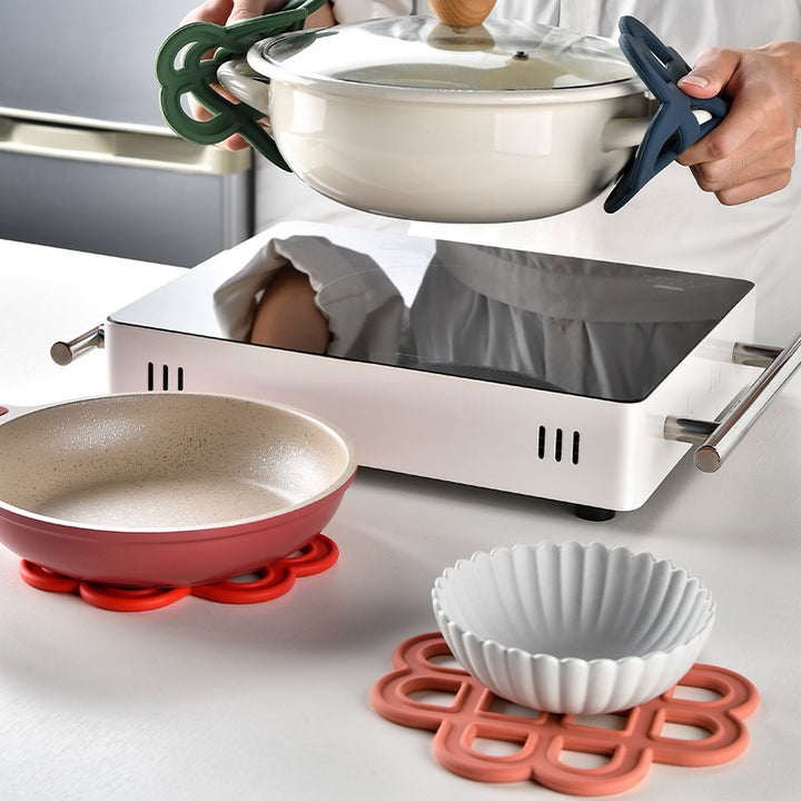 Hitzebeständiger Silikonuntersetzer mit Dekorativem Design Karnz