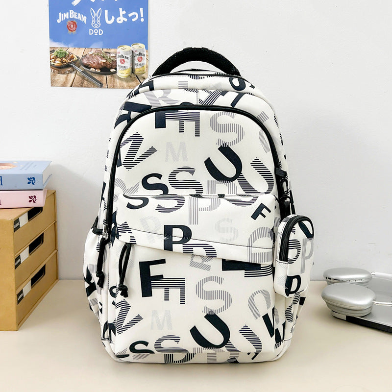 Stylischer Rucksack mit Buchstabenaufdruck Karnz