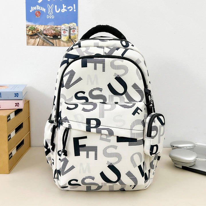 Stylischer Rucksack mit Buchstabenaufdruck Karnz