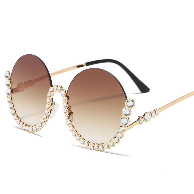 Damen Designer-Sonnenbrille mit glamourösen Kristallakzenten Karnz