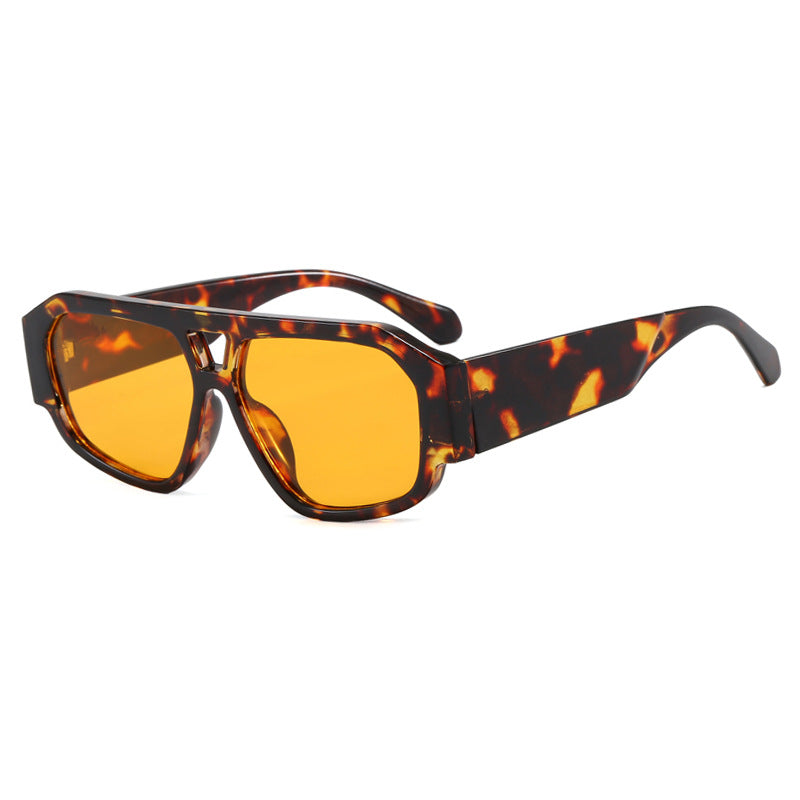 Damen Sonnenbrille mit auffälligem Octagon-Design und UV-Schutz Karnz