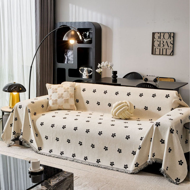 Elegante Texturierte Sofa-Decke