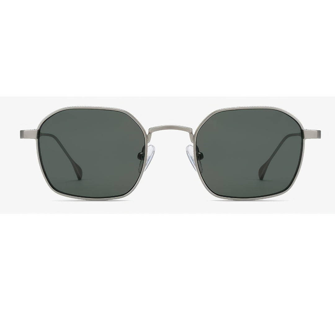 Damen modische Sonnenbrille im eleganten quadratischen Design mit hochwertigem Metallrahmen Karnz