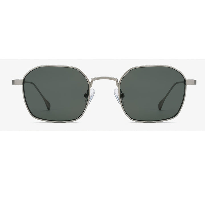 Damen modische Sonnenbrille im eleganten quadratischen Design mit hochwertigem Metallrahmen Karnz