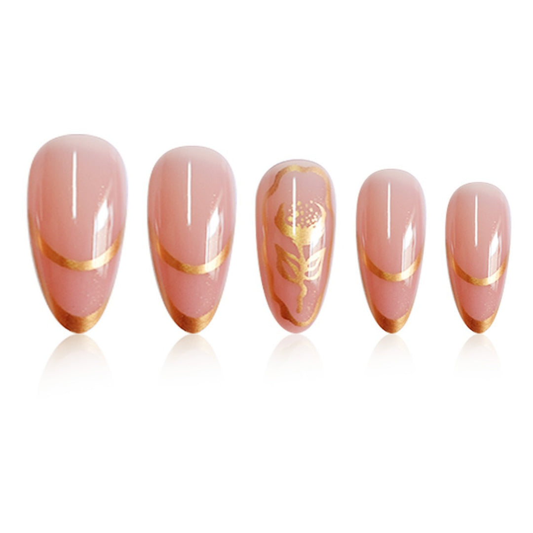 Elegantes Floral Press-On-Nagelset Karnz 1787913793