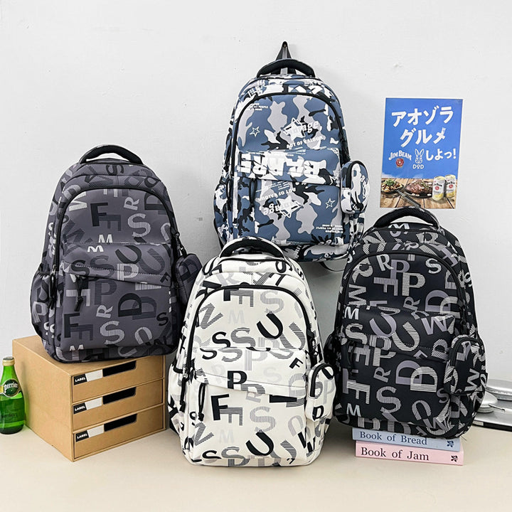 Stylischer Rucksack mit Buchstabenaufdruck Karnz