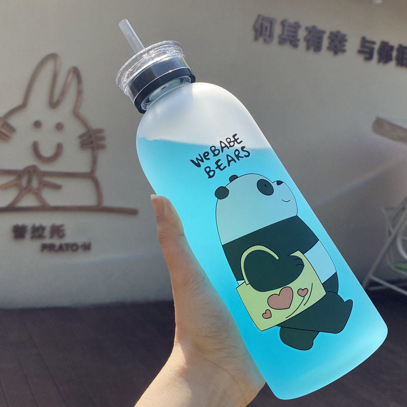 Damen kreative Trinkflasche mit verspieltem Pandadesign Karnz