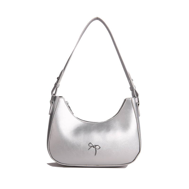 Stylische Bow Detail Schultertasche Karnz