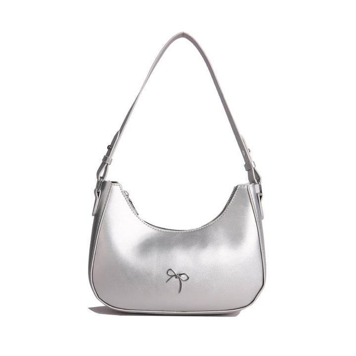 Stylische Bow Detail Schultertasche Karnz