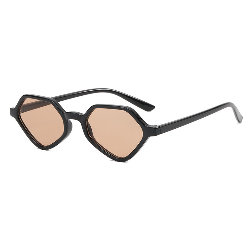 Damen Geometrische Design-Sonnenbrille mit verspiegelten Gläsern Karnz