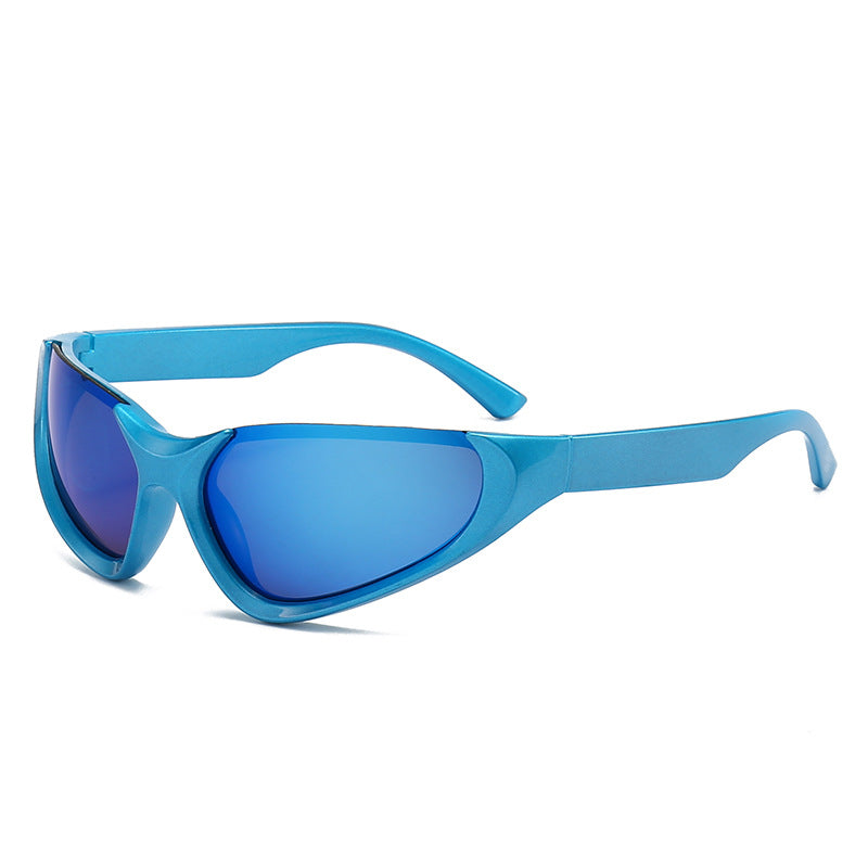 Damen sportive Sonnenbrille mit aerodynamischem Design Karnz
