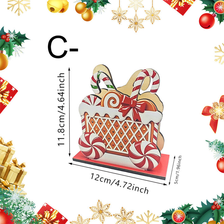 Weihnachtsdeko mit Lebkuchenhaus Motiven Karnz